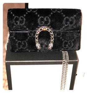 Dionysus GG velvet super mini bag!